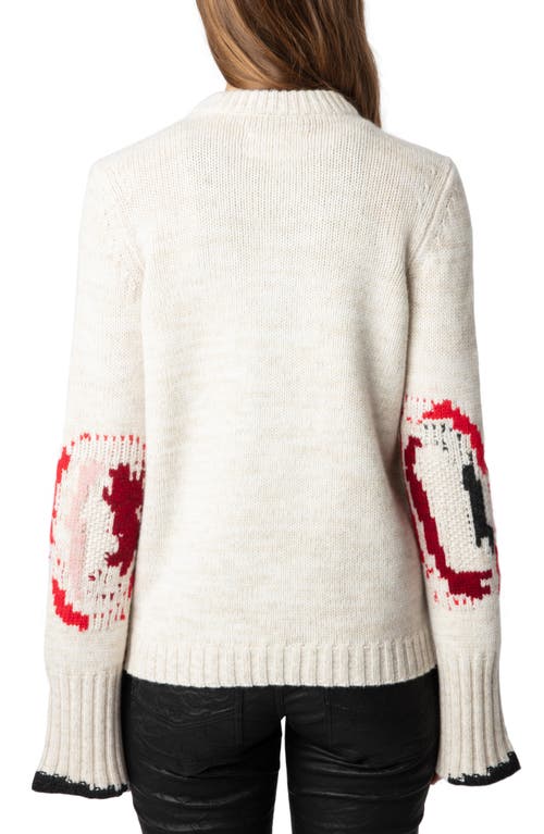 Shop Zadig & Voltaire Halty Cashmere Cardigan In Oatmeal