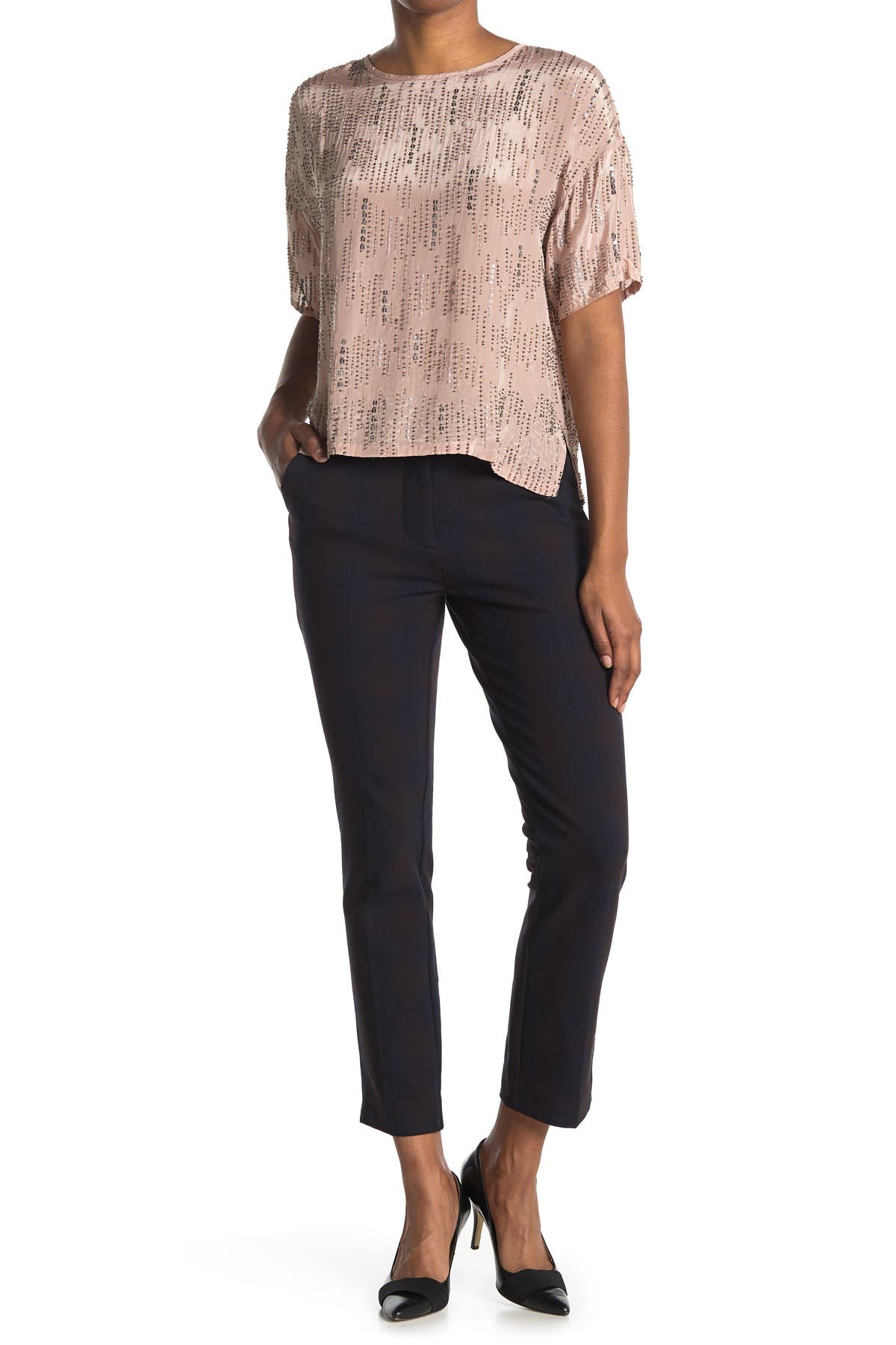 velvet stretch pants