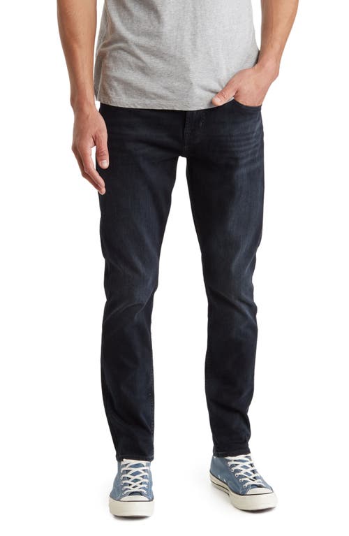 Adrien Squiggle Slim Fit Jeans in Black