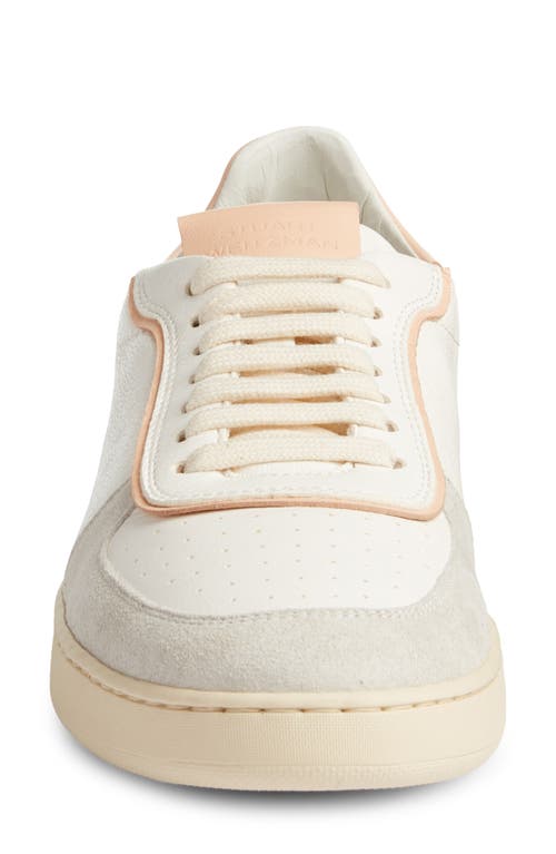 Shop Stuart Weitzman Sw Courtside Sneaker In Light Grey/white/pink