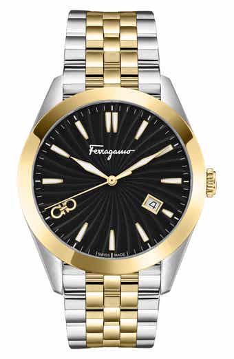 FERRAGAMO Idillio Two-Tone Bracelet Watch, 36mm | Nordstrom