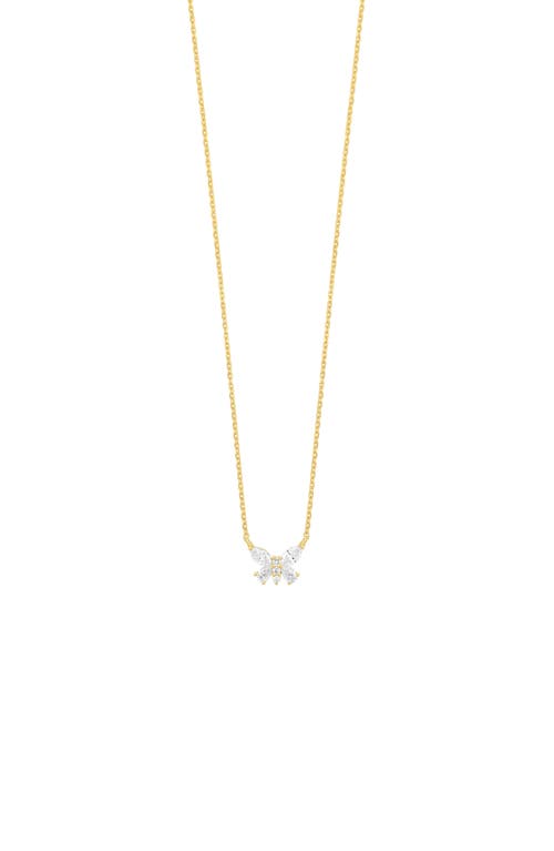 Bony Levy Simpler Obsession Diamond Butterfly Pendant Necklace in 18K Yellow Gold at Nordstrom