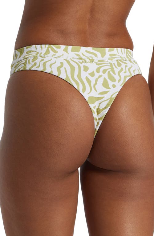 Shop Billabong La Cala Maya High Cut Bikini Bottoms In Moss Joy