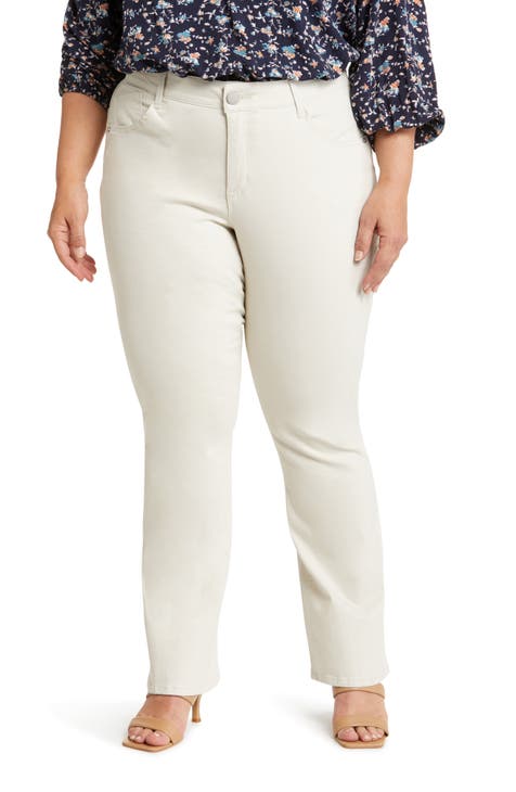 Buy Comfort Lady Kurti Pants Plus Size Women (Ivory White) at
