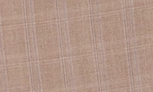 Gino Vitale Slim Fit Check Three Piece Suit In Light Brown