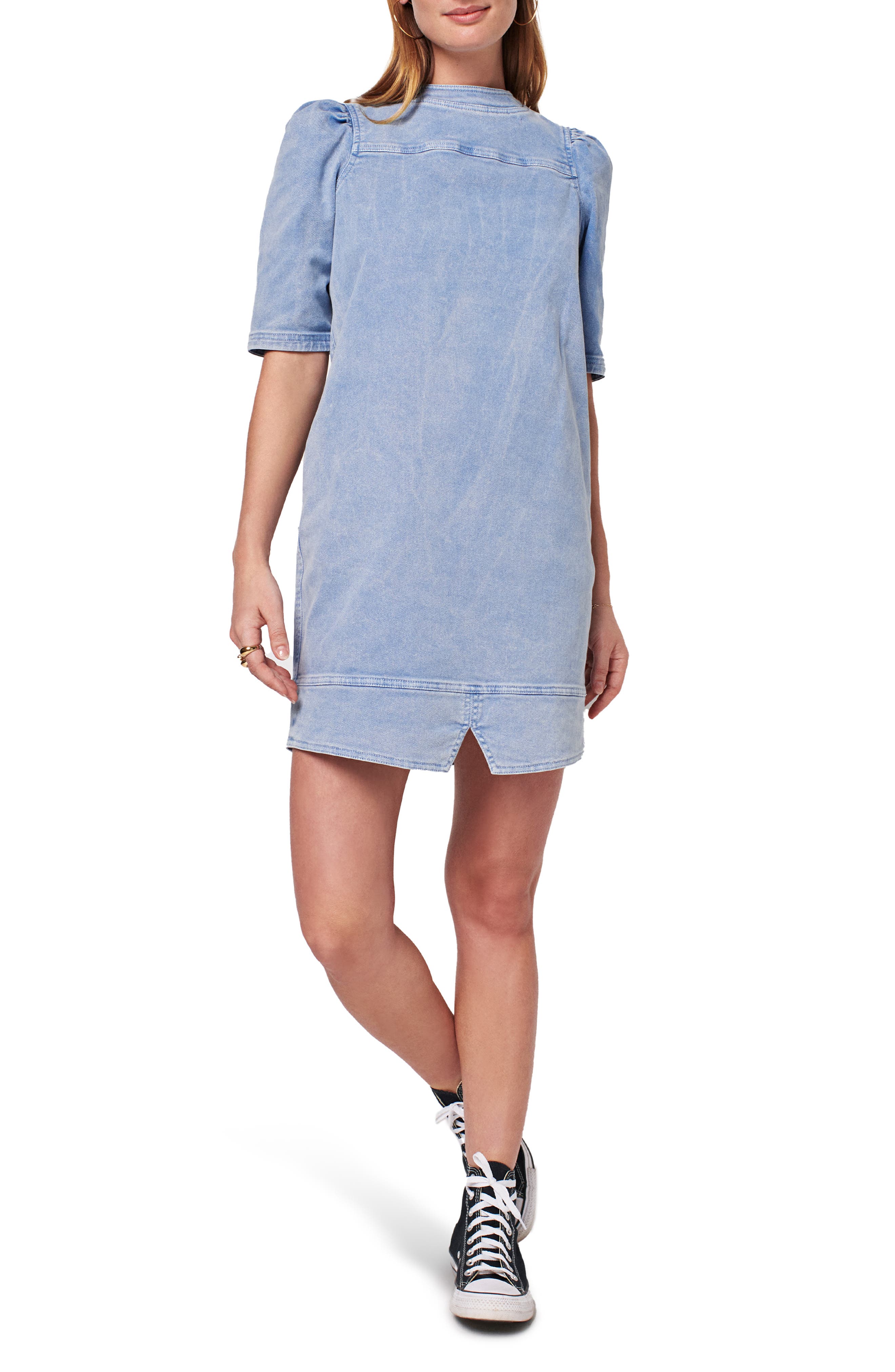 denim dress with t shirt