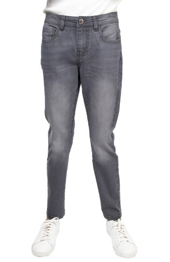 X-ray Xray Kids' Stretch Cotton Skinny Jeans In Grey