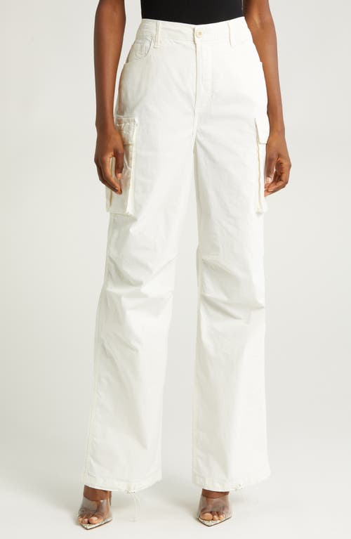 Good American Baggy Cargo Pants In Cloud White001