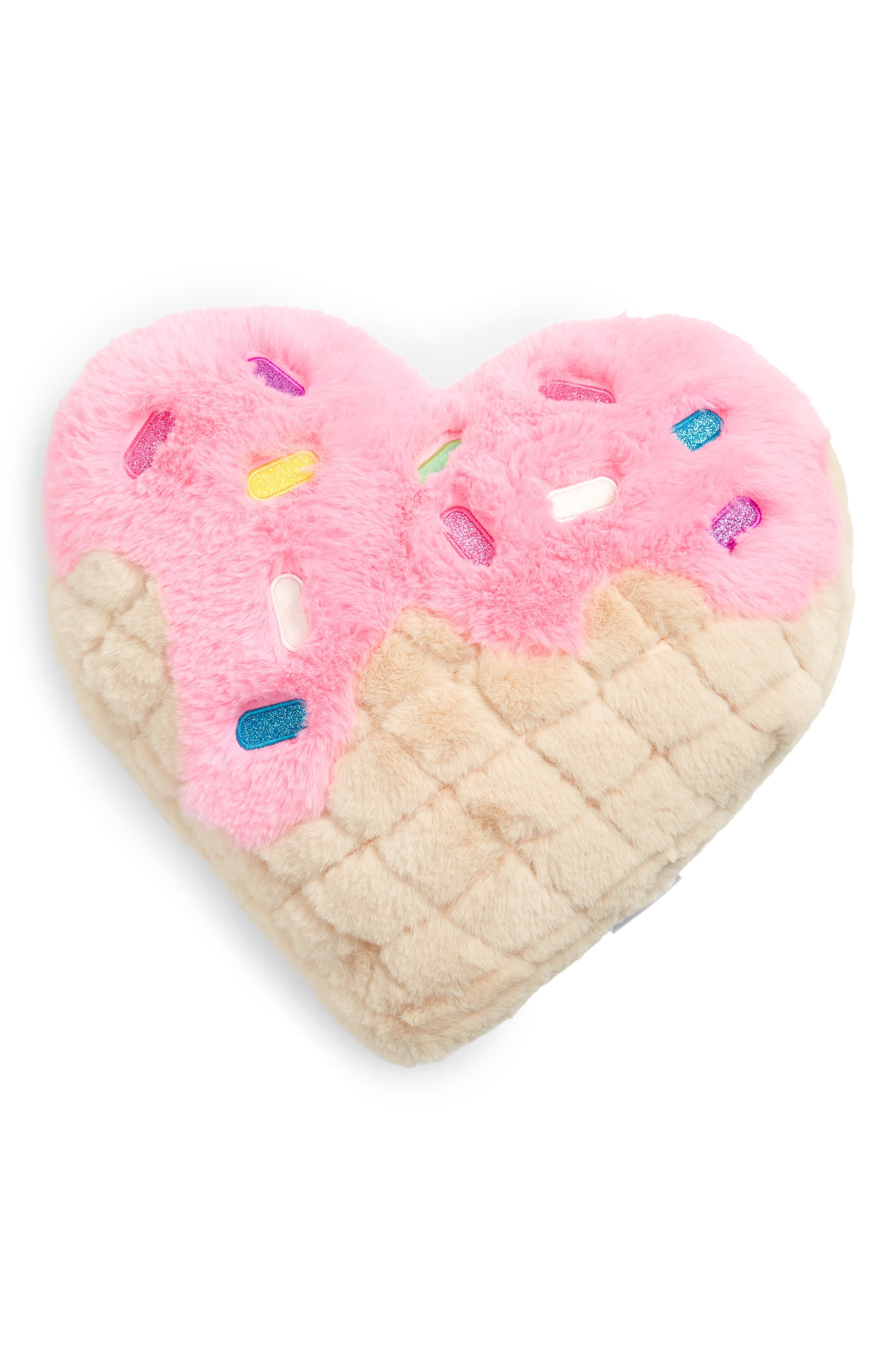 Iscream Plush Waffle Heart Accent Pillow Nordstrom