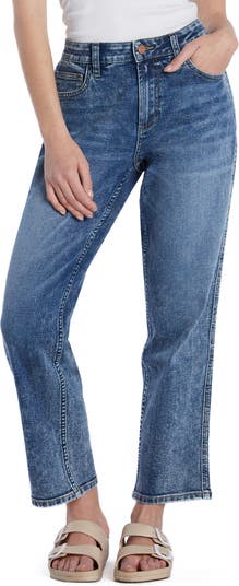 HINT OF BLU Clever High Waist Slim Straight Leg Jeans | Nordstrom