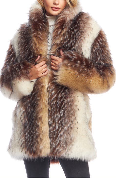 Seeking Chic Faux Fur Jacket