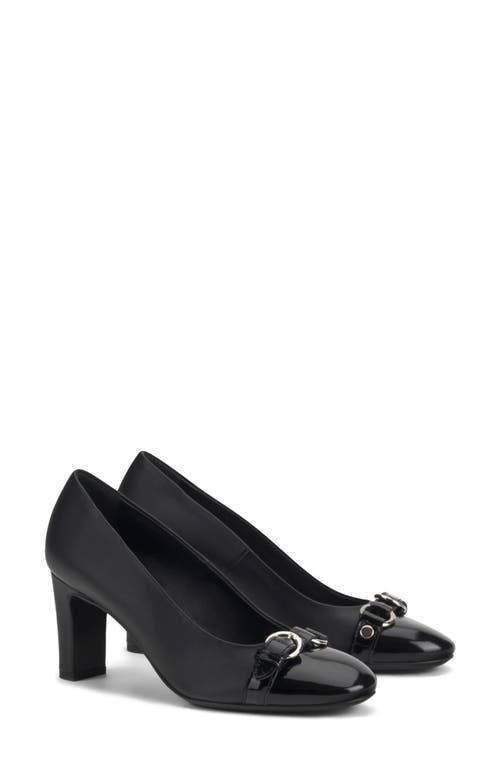 Shop Agl Attilio Giusti Leombruni Agl Irina Cap Toe Pump In Nero-nero-nero