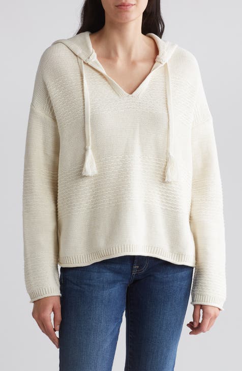 Lucky Brand Womens Embroidered Notch-neck Pullover Sweater, Off-White,  XX-Large
