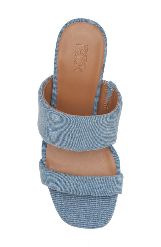 Shop Nordstrom Rack Annella Platform Sandal In Blue Denim