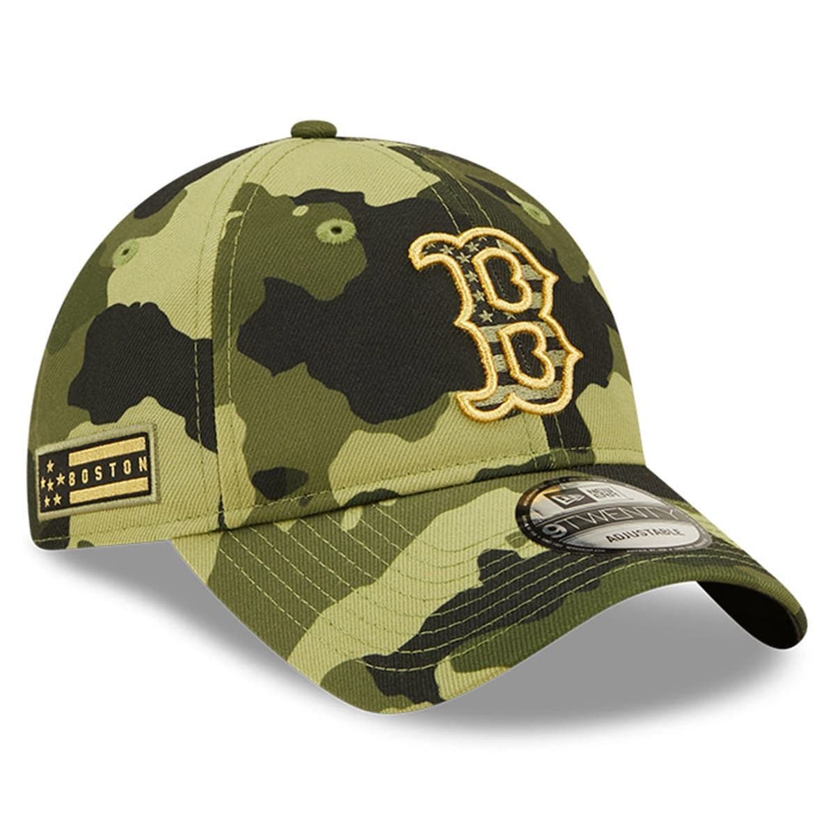 women's camo red sox hat