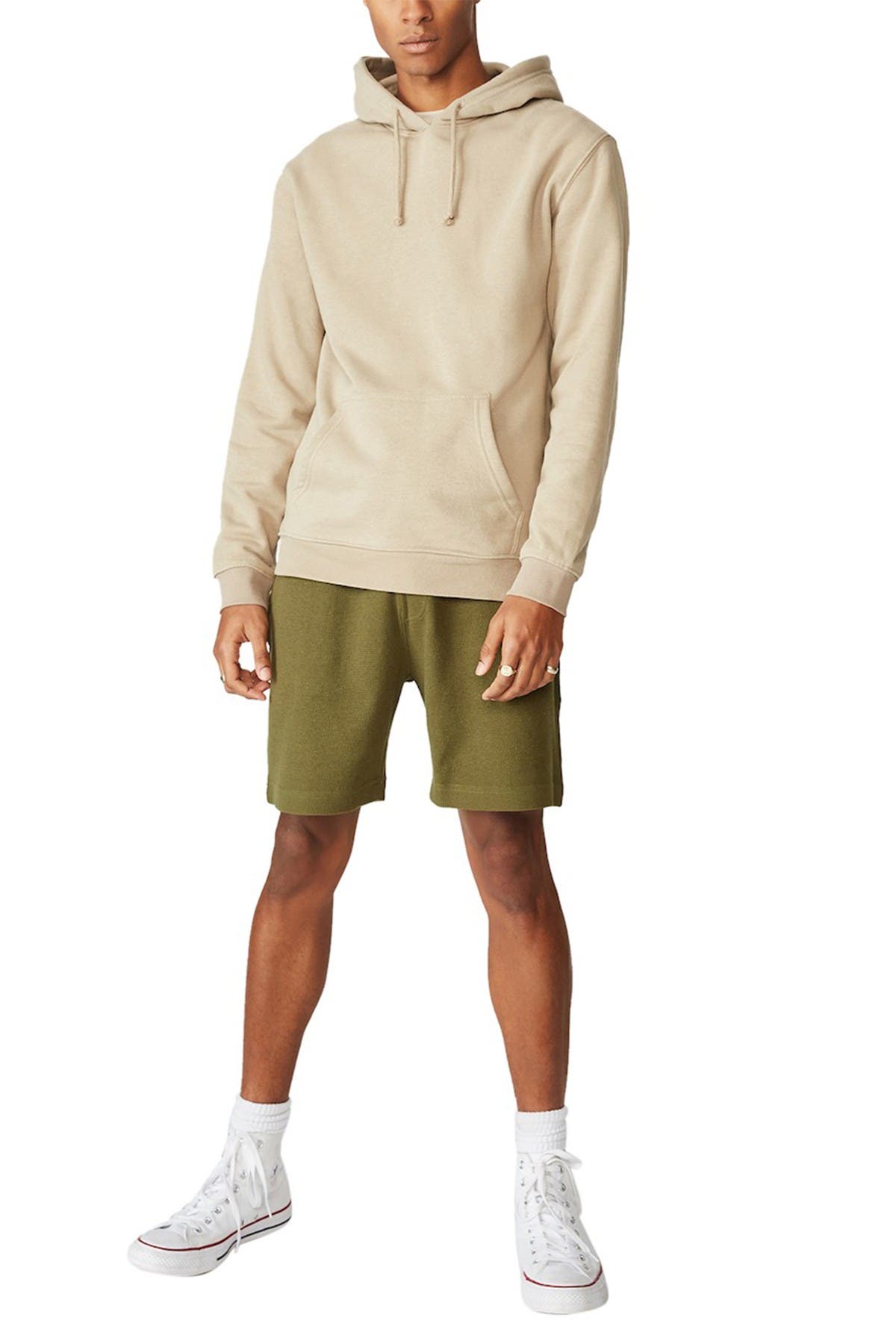 cotton jogger shorts