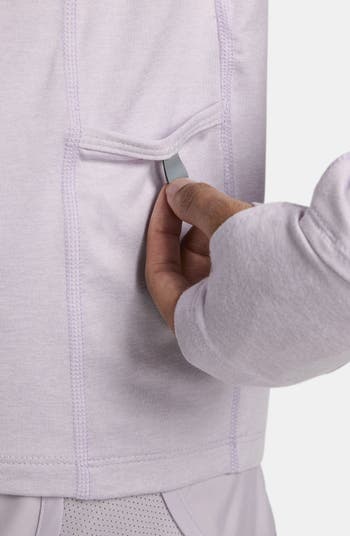 Women's Nike Heathered Gray Oregon Ducks Element Essential Performance  Half-Zip Pullover Jacket