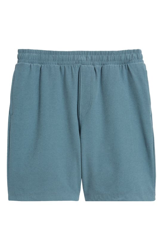 Shop Beyond Yoga Take It Easy Sweat Shorts In Storm Heather