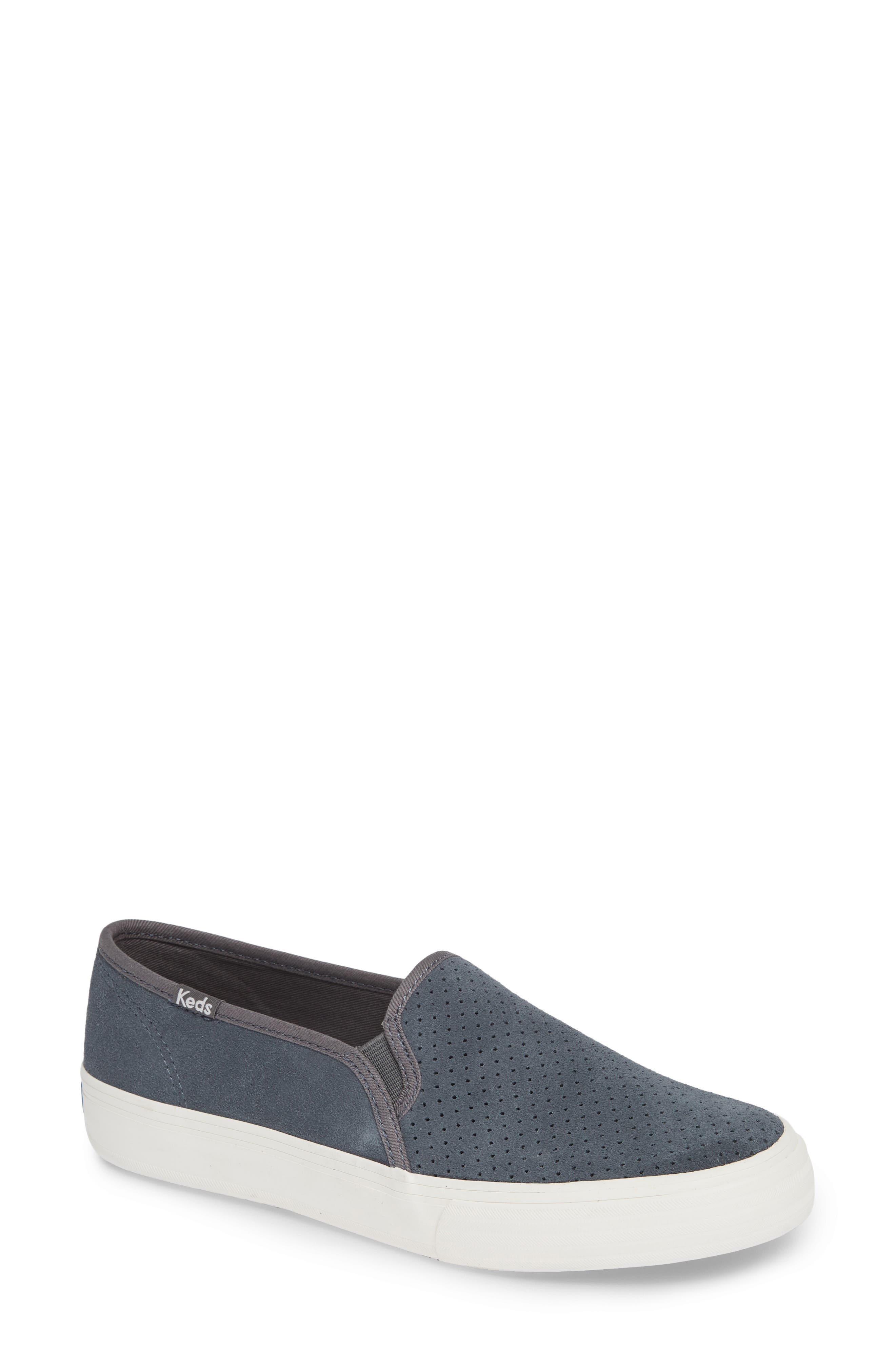 Keds Double Decker Perforated Slip-On Sneaker, Blue