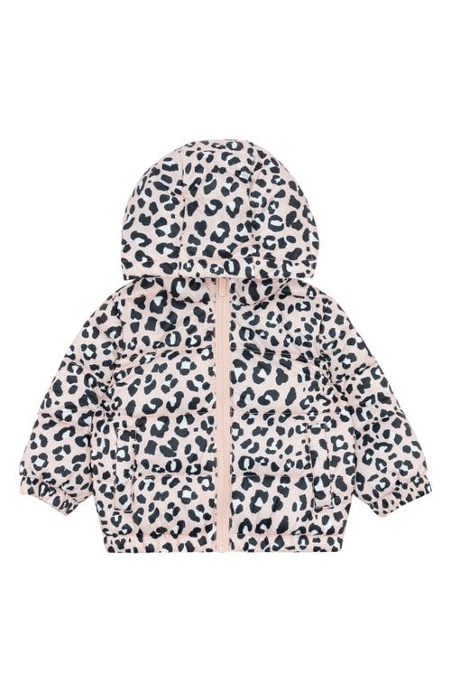 MILES THE LABEL Animal Print Recycled Polyester Packable Jacket in 401 Light Pink