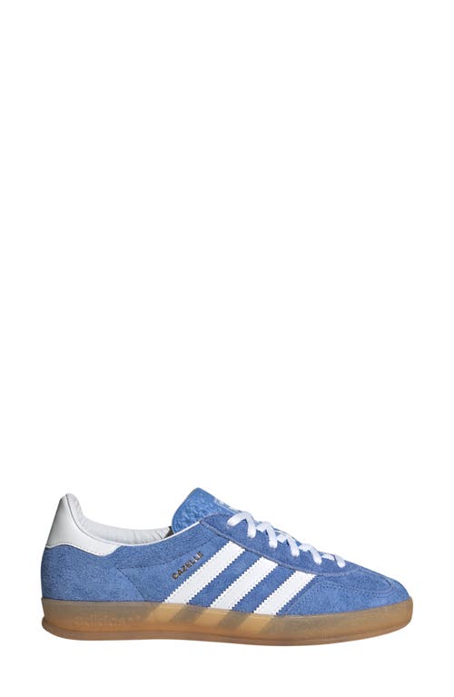 Shop Adidas Originals Adidas Gazelle Sneaker In Blue/white/gold