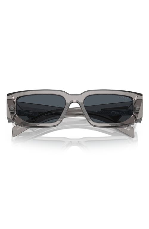 Prada 55mm Rectangular Sunglasses in Dark Grey at Nordstrom