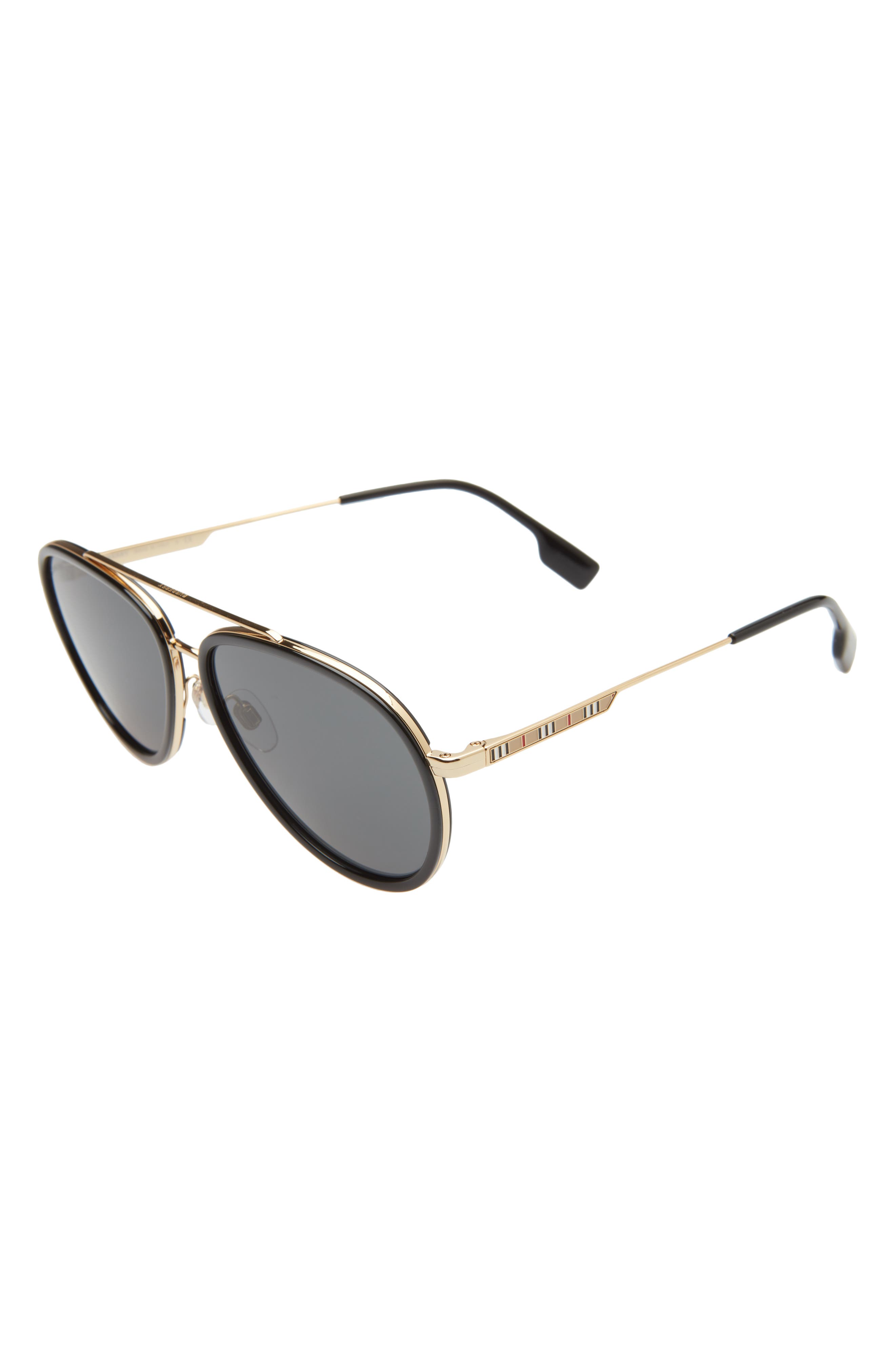 burberry 59mm aviator sunglasses