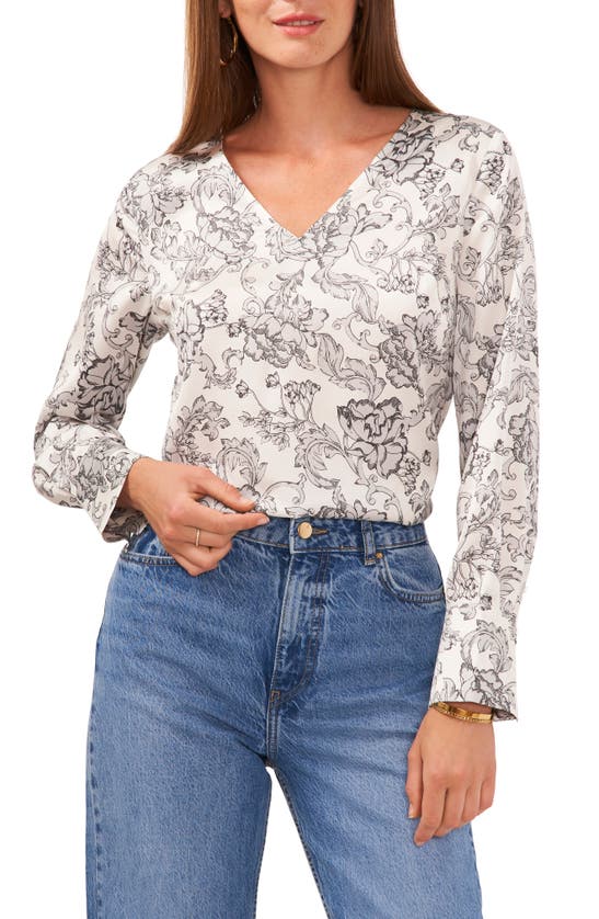 VINCE CAMUTO VINCE CAMUTO FLORAL PRINT TOP