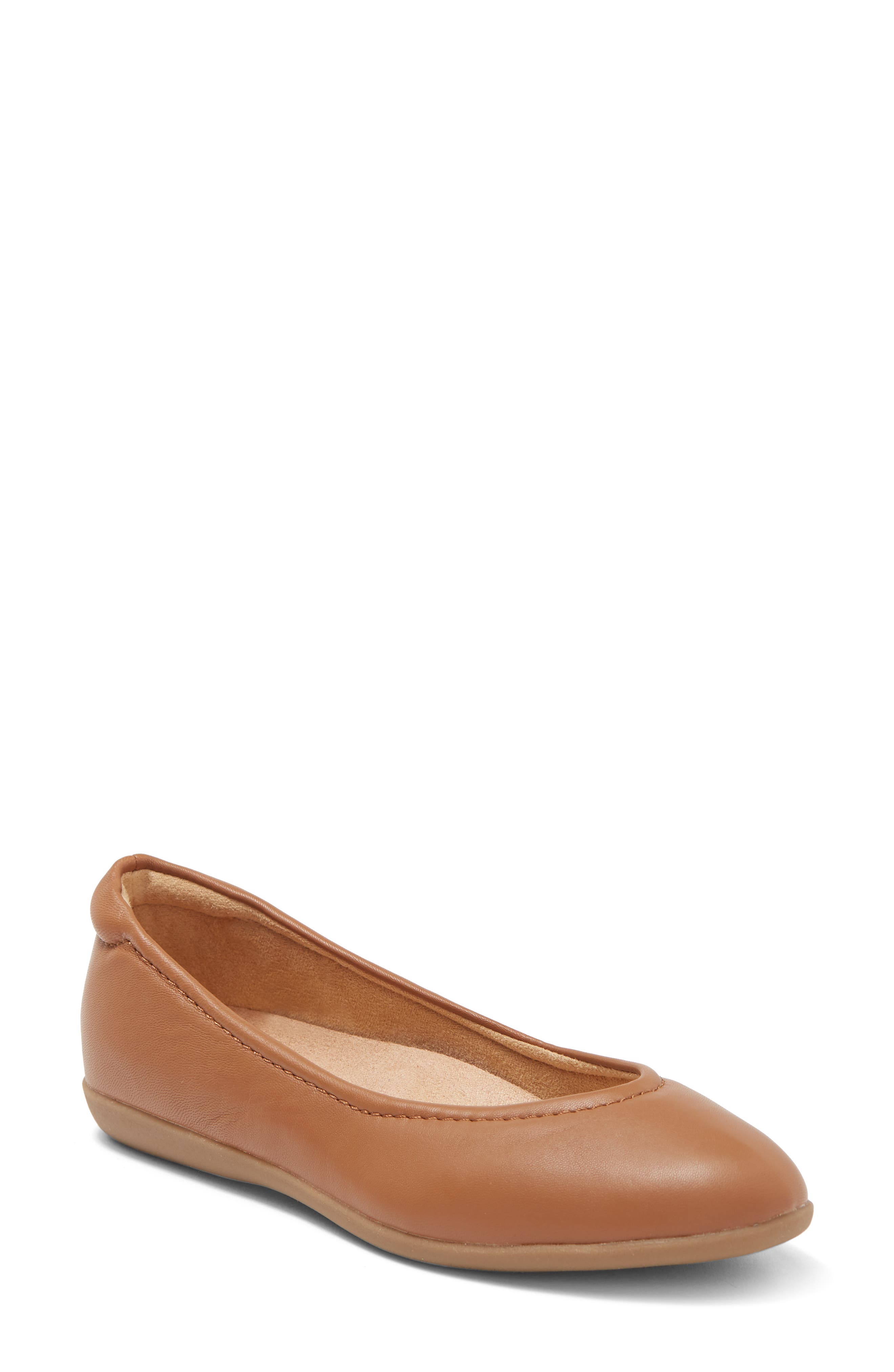 leather ballet flats wide width