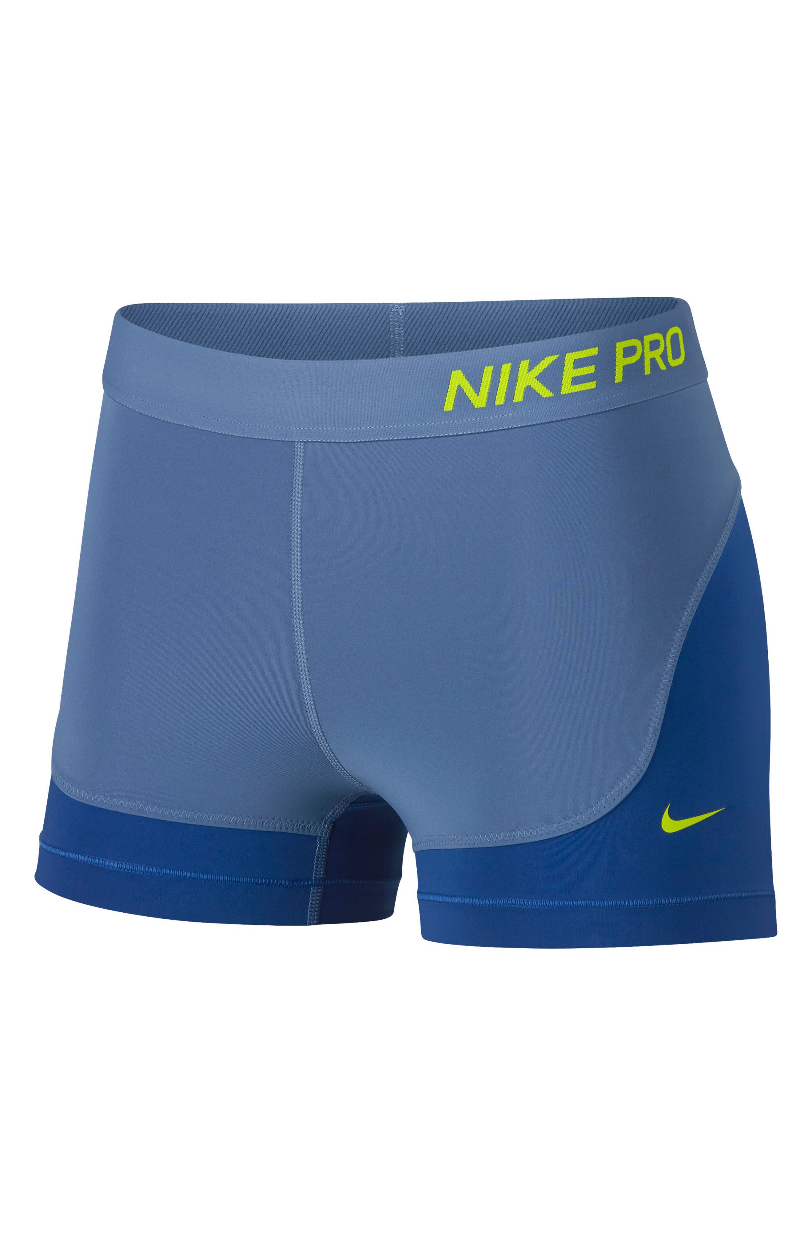 Nike Pro Compression Shorts, Blue
