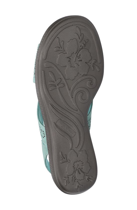 Shop Easy Street Claudia Slingback Sandal In Turquoise