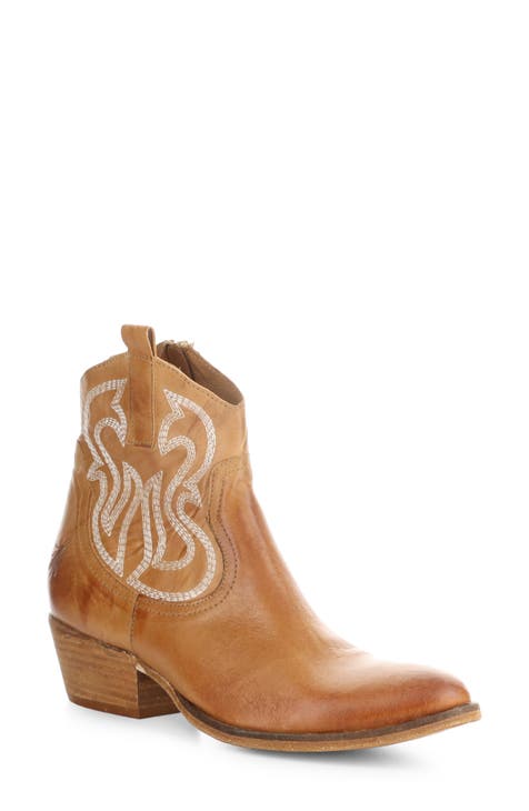 Beige Cowboy Boots for Women