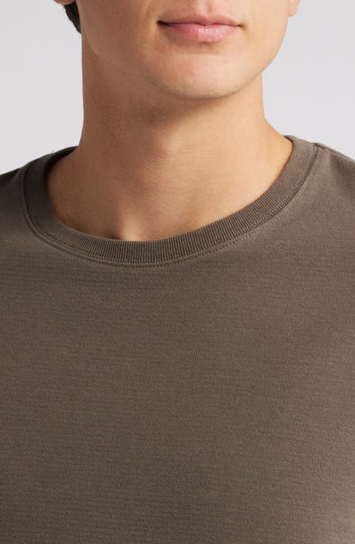 Frame Duo Fold Cotton T-shirt In Taupe