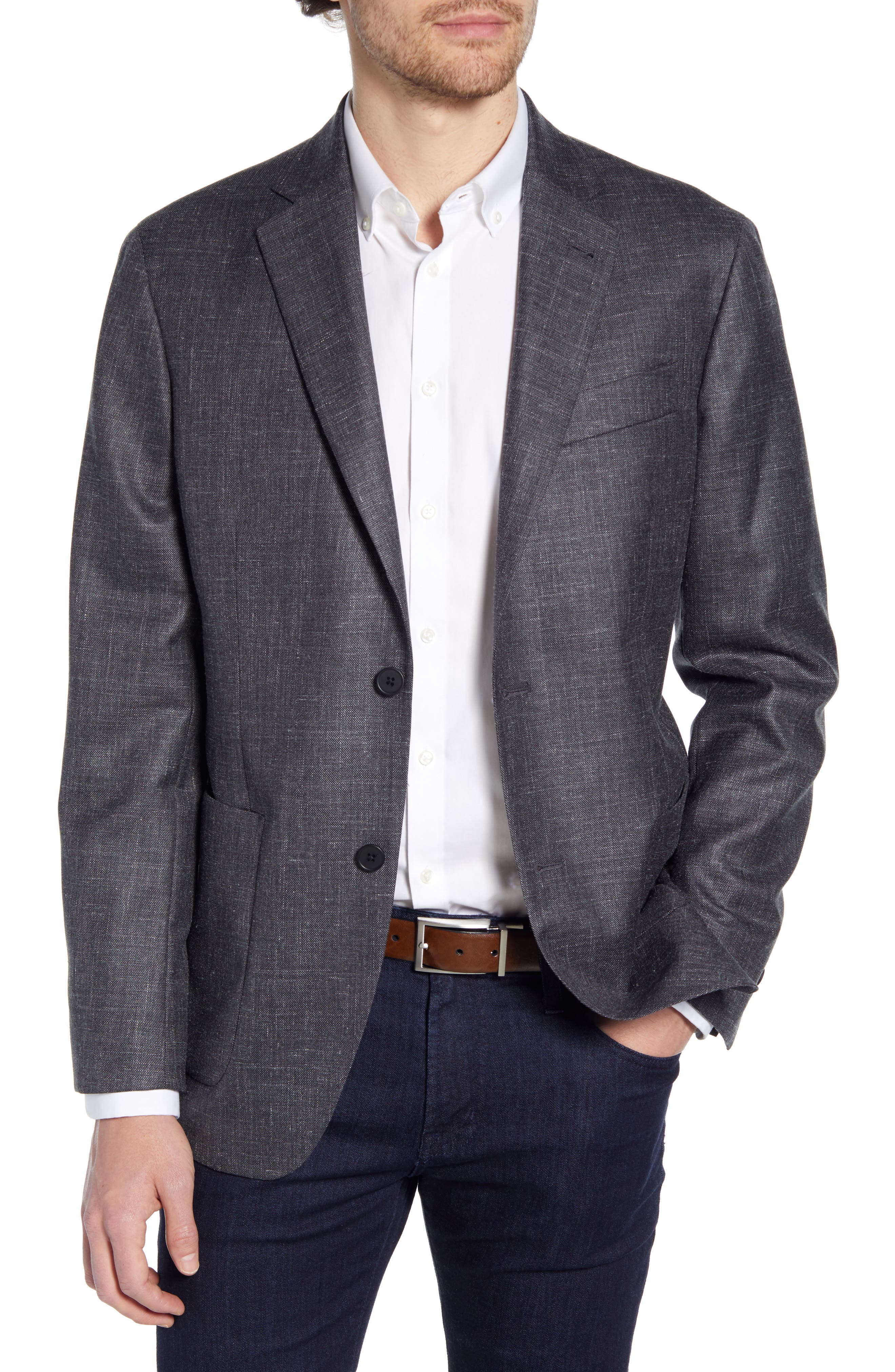 Nordstrom Men's Shop Trim Fit Mélange Sport Coat Nordstrom