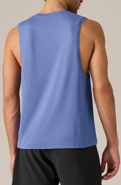 Shop Rhone Base Training Sleeveless Performance Muscle Tee In Morning Blue