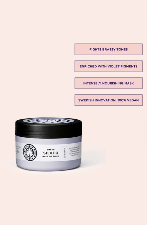 Maria Nila Sheer Silver Hair Mask In No Color