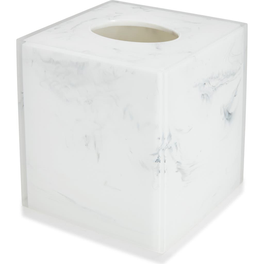 Kassatex Ducale Tissue Holder In White/black