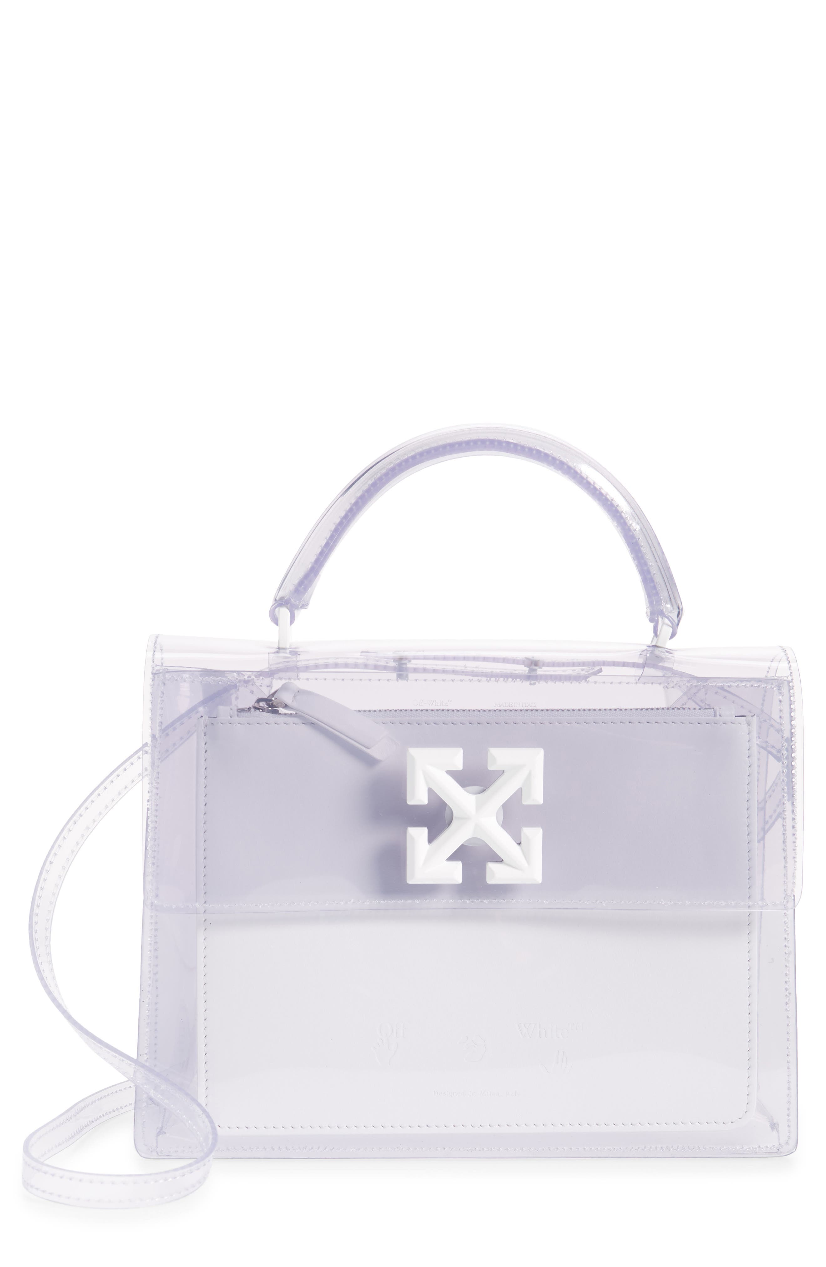 off white clear bag