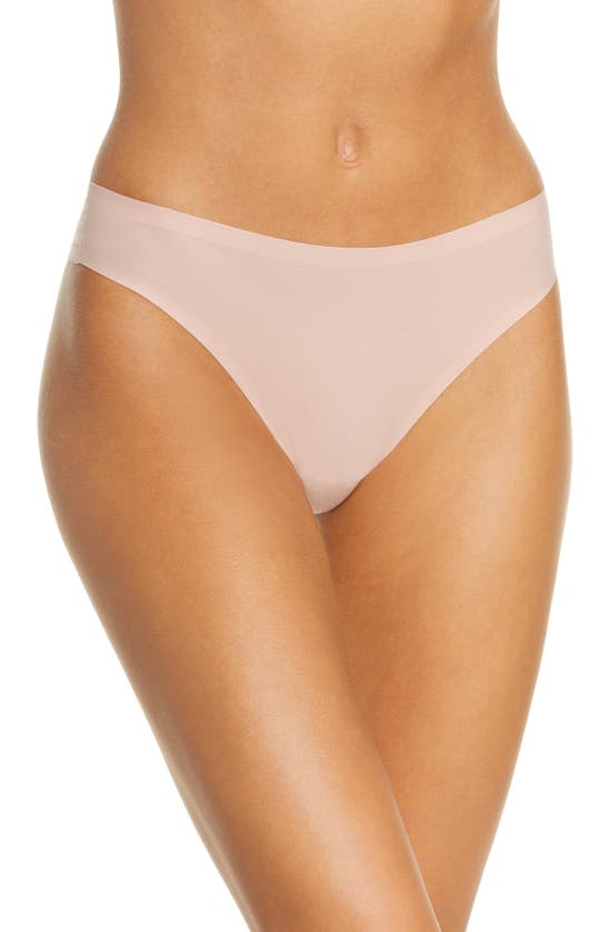 Chantelle Lingerie Soft Stretch Thong In Rose Authentique-vf