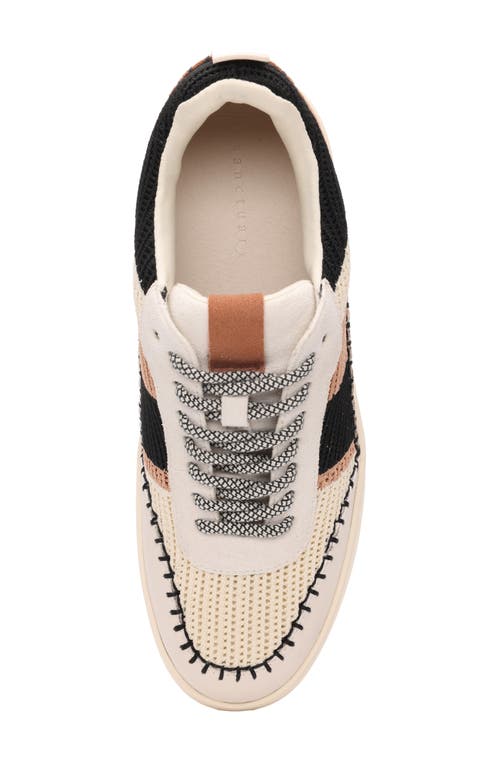 Shop Sanctuary Peace Platform Sneaker In Black/white/tan