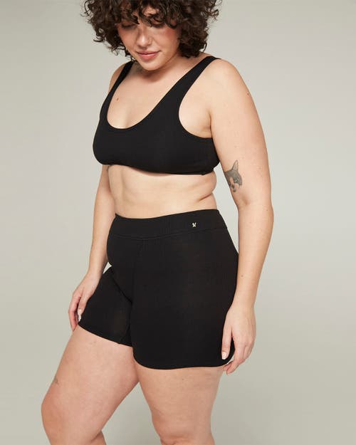 Shop Nudea The Organic Cotton Boyfriend Boxer In Black