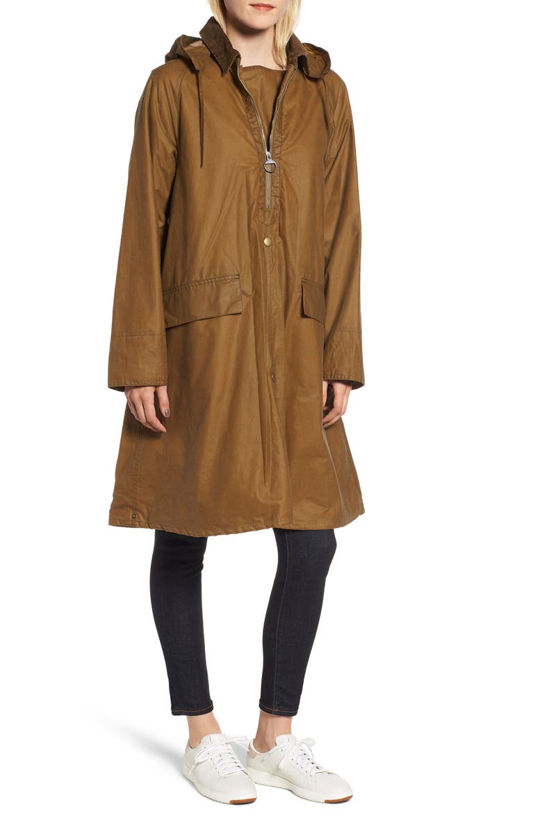 Barbour Margaret Howell Water Resistant Waxed Cotton Poncho | Nordstrom