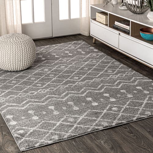 Jonathan Y Aksil Moroccan Beni Souk Area Rug In Gray/cream