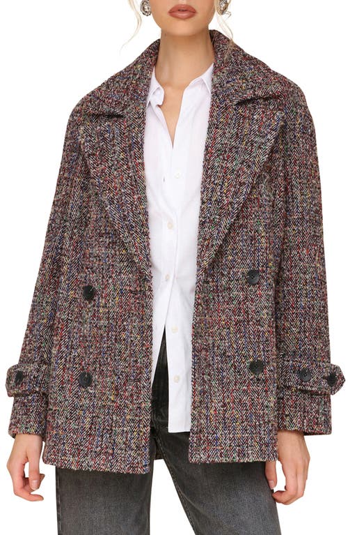 AVEC LES FILLES AVEC LES FILLES HERRINGBONE PEACOAT 