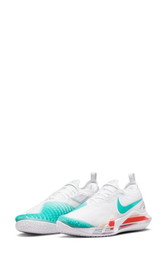 Nike React Vapor Nxt Hc Hard Court Tennis Shoe In White/ Washed