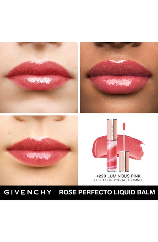 Shop Givenchy Rose Perfecto Liquid Lip Balm In 220 Luminous Pink