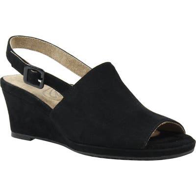 J.renee Anselma Wedge Sandal B - Black