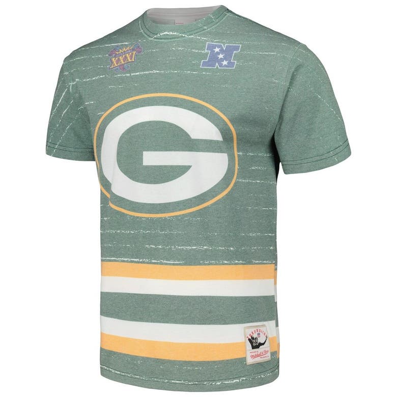 Mitchell & Ness Green Bay Packers Throwback Logo Gray and