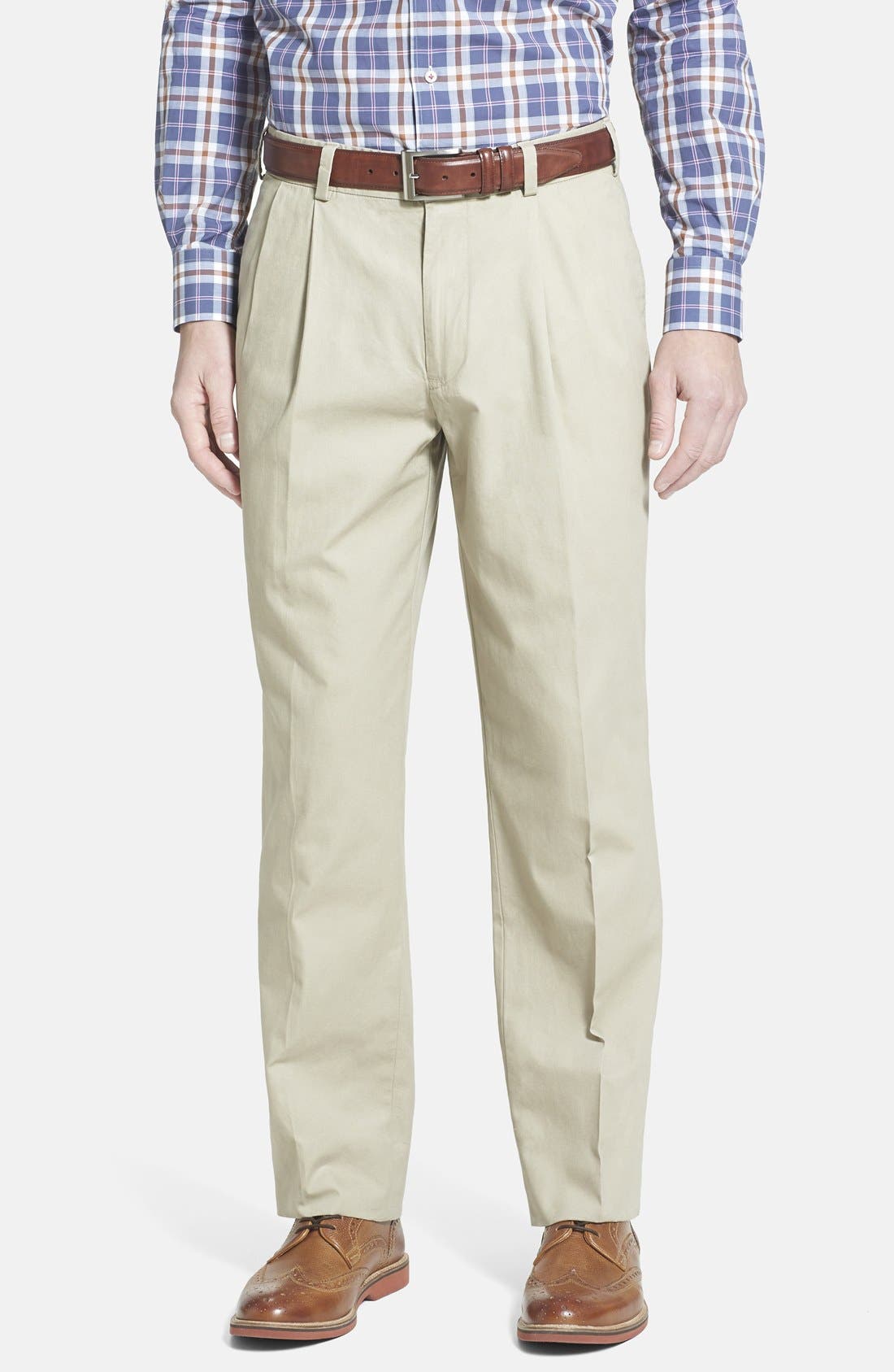 Bills Khakis 'M2' Standard Fit Pleated Cotton Poplin Pants Nordstrom