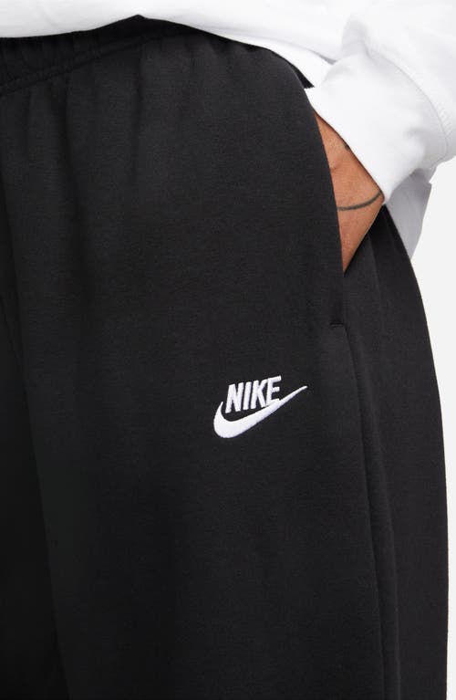 Shop Nike Sportswear Club Fleece Sweatpants In Black/white